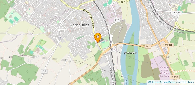 localisation de l'entreprise MADAME CELINE MALHERBE à VERNOUILLET