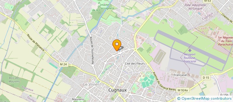 localisation de l'entreprise MADAME CELINE MANENT  CUGNAUX