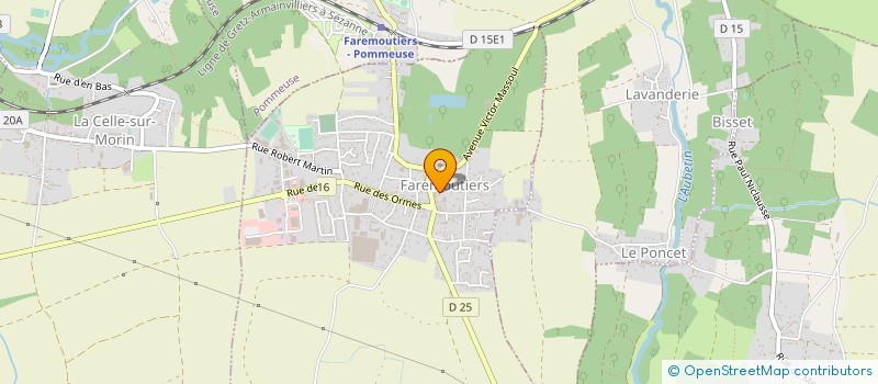 localisation de l'entreprise MADAME CELINE MANGEL  LA CELLE-SUR-MORIN