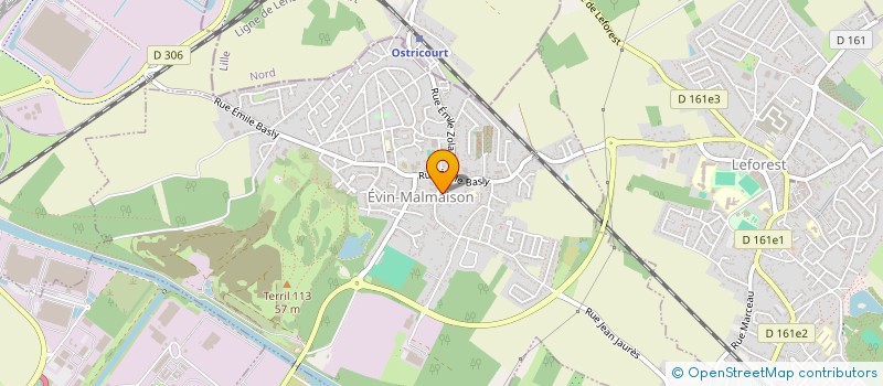 localisation de l'entreprise MADAME CELINE MANGEZ  EVIN-MALMAISON