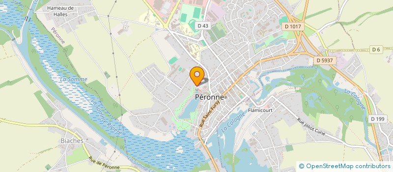 localisation de l'entreprise MADAME CELINE MANIER  PERONNE