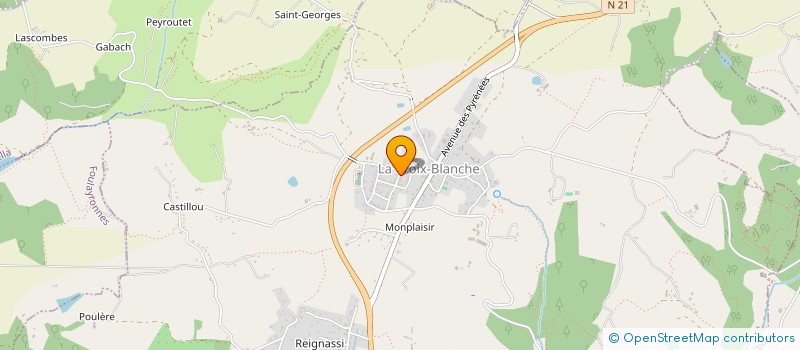 localisation de l'entreprise MADAME CELINE MANNE  LA CROIX-BLANCHE