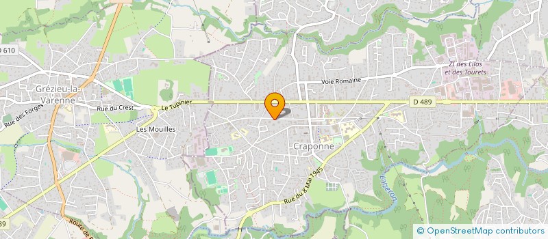 localisation de l'entreprise MADAME CELINE MANUEL DE CONDINGUY  CRAPONNE