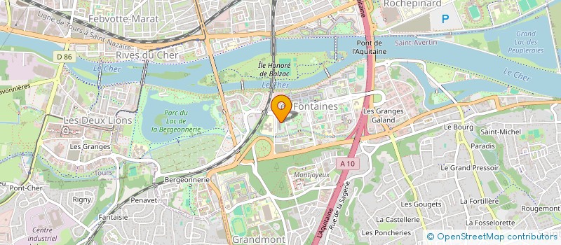 localisation de l'entreprise MADAME CELINE MANZANO  TOURS