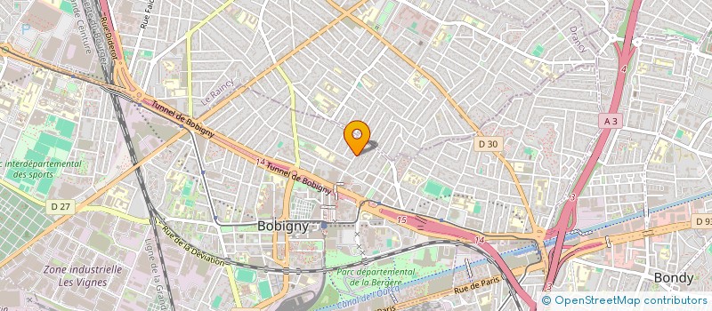 localisation de l'entreprise MADAME CELINE MARANT  BOBIGNY