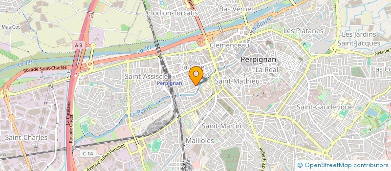 localisation de l'entreprise MADAME CELINE MARCELLE LEFRANCOIS  PERPIGNAN