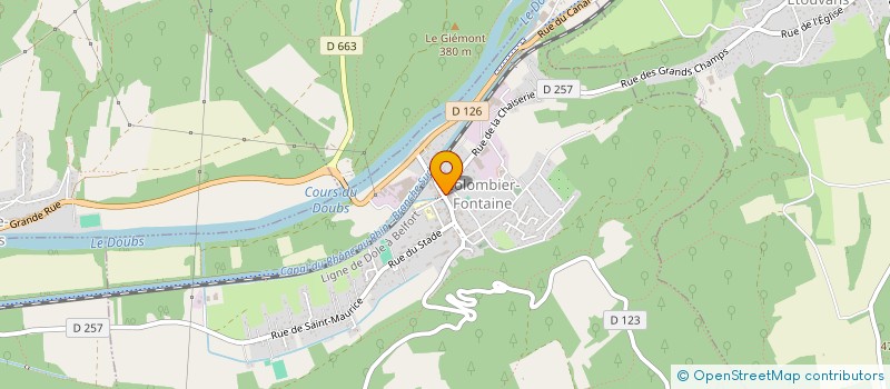 localisation de l'entreprise MADAME CELINE MARCHAND MILLET  COLOMBIER-FONTAINE