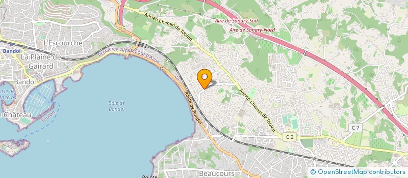 localisation de l'entreprise MADAME CELINE MARCHISIO à SANARY-SUR-MER