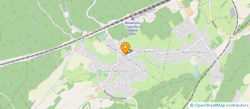 localisation de l'entreprise MADAME CELINE MARESCHAL  LES AUXONS