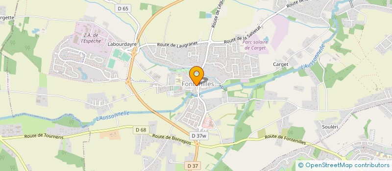 localisation de l'entreprise MADAME CELINE MARFIN  FONTENILLES