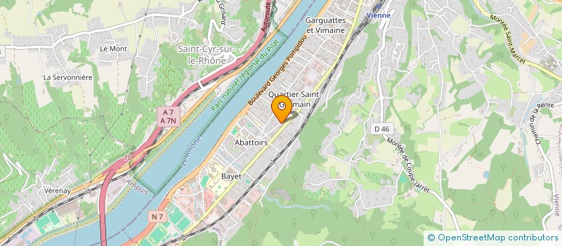 localisation de l'entreprise MADAME CELINE MARIE LOUISE MEUNIER  VIENNE