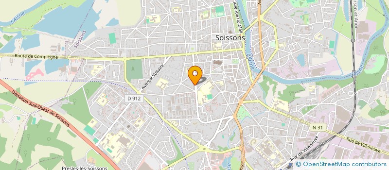 localisation de l'entreprise MADAME CELINE MARIE-NOELLE DUTAILLY à SOISSONS