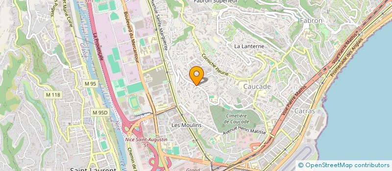 localisation de l'entreprise MADAME CELINE MARIN à NICE