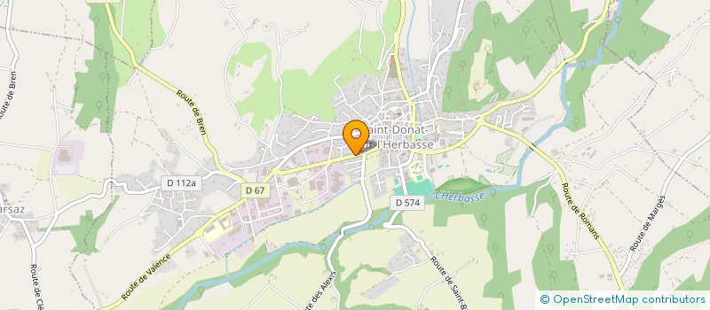 localisation de l'entreprise MADAME CELINE MARIUSSE à SAINT-DONAT-SUR-L'HERBASSE