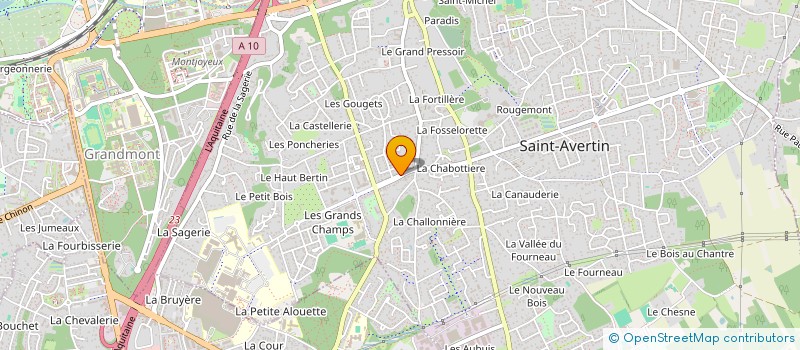 localisation de l'entreprise MADAME CELINE MARLIER  SAINT-AVERTIN