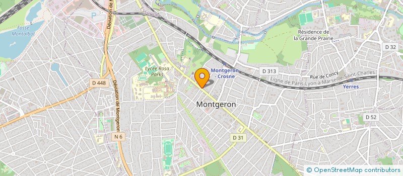 localisation de l'entreprise MADAME CELINE MAROLLEAU à MONTGERON