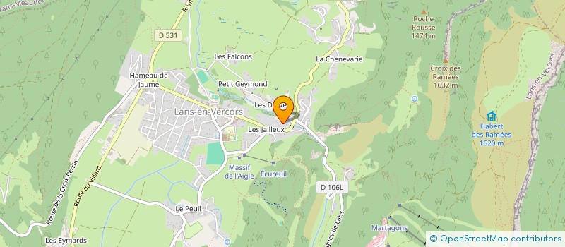 localisation de l'entreprise MADAME CELINE MARRILLIET  LANS-EN-VERCORS