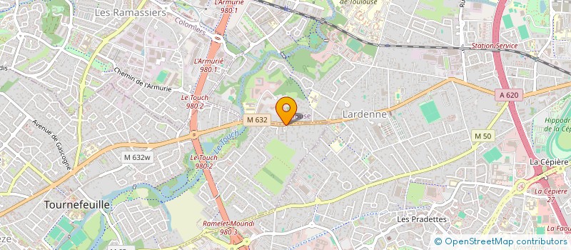 localisation de l'entreprise MADAME CELINE MARTEL à TOURNEFEUILLE