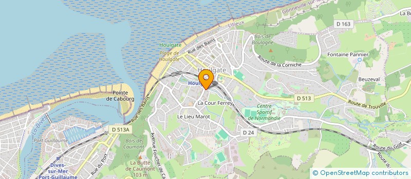 localisation de l'entreprise MADAME CELINE MARTEL  HOULGATE