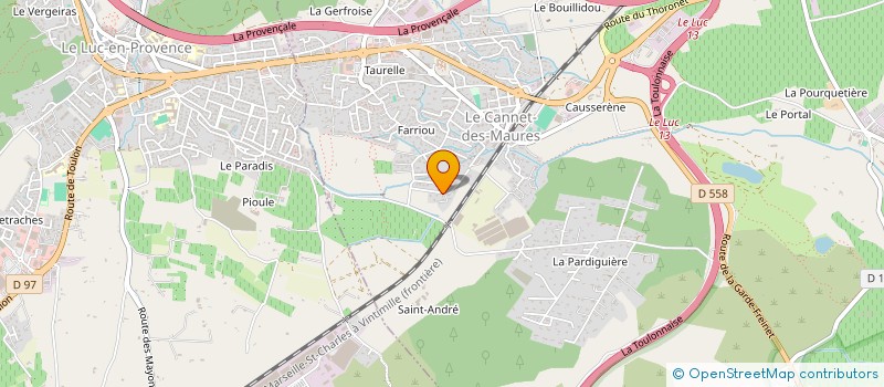 localisation de l'entreprise MADAME CELINE MARTIN  LE CANNET-DES-MAURES