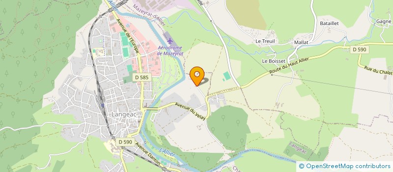 localisation de l'entreprise MADAME CELINE MARTINACHE  MAZEYRAT D ALLIER