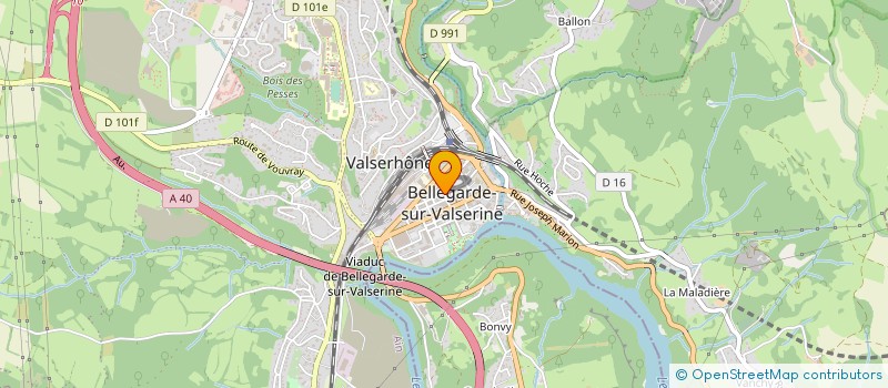 localisation de l'entreprise MADAME CELINE MARTINEZ à VALSERHONE