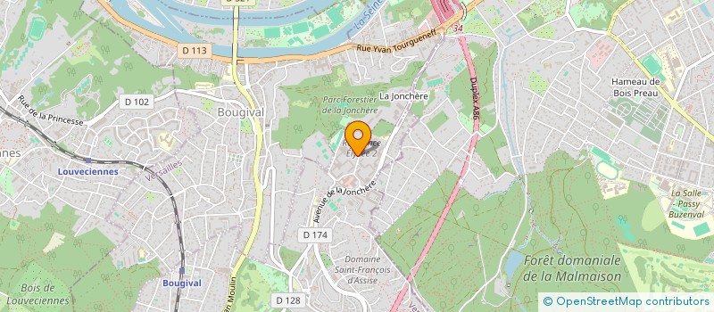 localisation de l'entreprise MADAME CELINE MARTINEZ  LA CELLE-SAINT-CLOUD