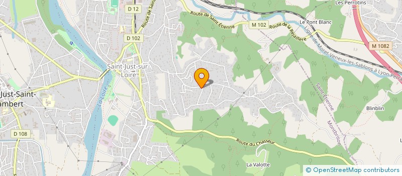 localisation de l'entreprise MADAME CELINE MARTINON  SAINT-JUST-SAINT-RAMBERT