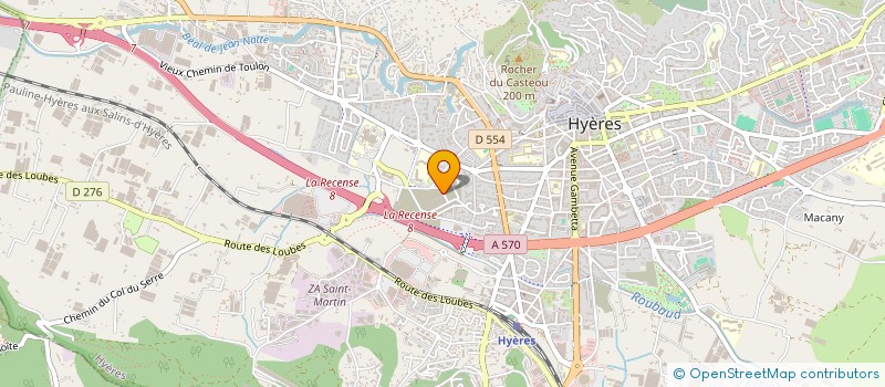 localisation de l'entreprise MADAME CELINE MASSE à HYERES