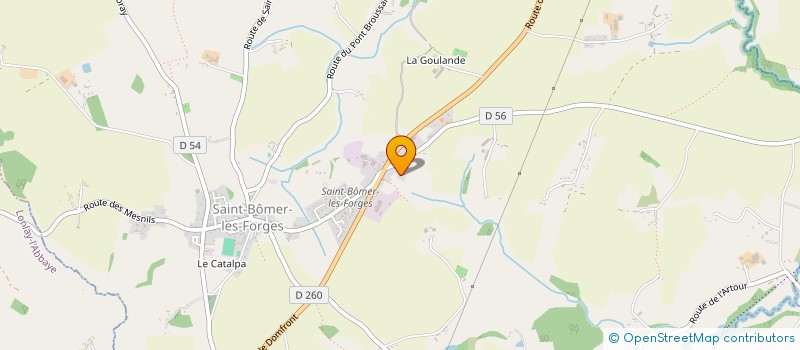 localisation de l'entreprise MADAME CELINE MASSERON à SAINT-BOMER-LES-FORGES