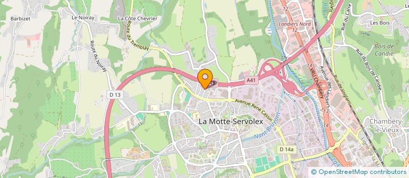 localisation de l'entreprise MADAME CELINE MASSIAGO  LA MOTTE-SERVOLEX