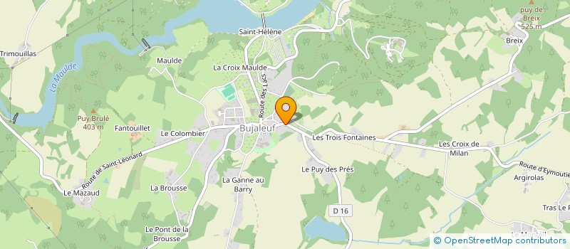 localisation de l'entreprise MADAME CELINE MATHIEU à BUJALEUF
