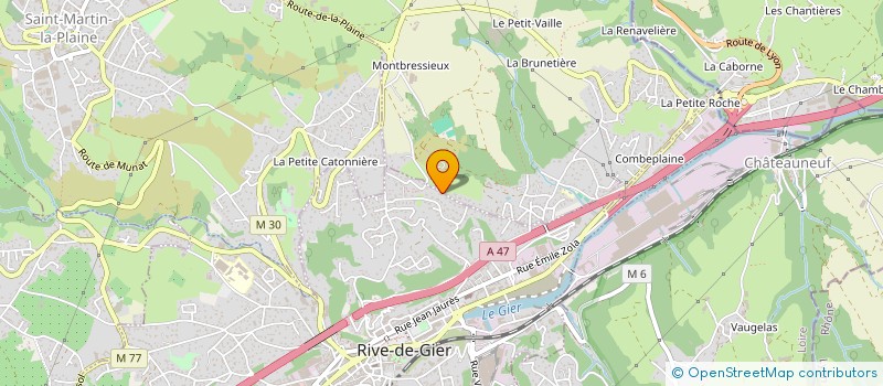 localisation de l'entreprise MADAME CELINE MATHIEU  RIVE-DE-GIER