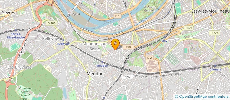 localisation de l'entreprise MADAME CELINE MATOUS à MEUDON