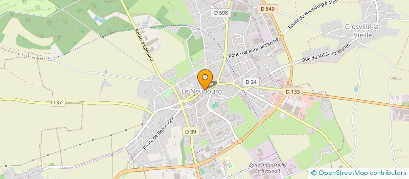 localisation de l'entreprise MADAME CELINE MATRAT  LE NEUBOURG