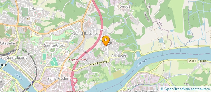 localisation de l'entreprise MADAME CELINE MATUSZAK  BAYONNE