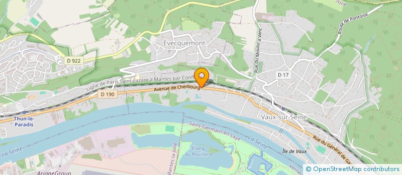 localisation de l'entreprise MADAME CELINE MAUJARET  VAUX-SUR-SEINE