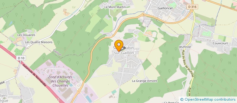 localisation de l'entreprise MADAME CELINE MAUREL  SAINT-AUBIN-SUR-GAILLON