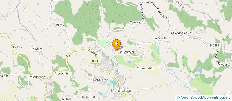 localisation de l'entreprise MADAME CELINE MAYOUE  MONTROTTIER