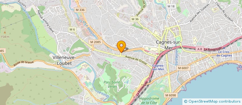 localisation de l'entreprise MADAME CELINE MAZELLA  CAGNES SUR MER