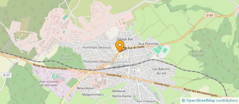 localisation de l'entreprise MADAME CELINE MEDARD  VALDAHON