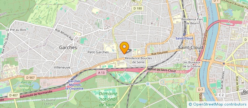 localisation de l'entreprise MADAME CELINE MEHEUST à SAINT-CLOUD