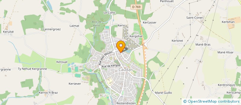 localisation de l'entreprise MADAME CELINE MEILHAC  CAUDAN