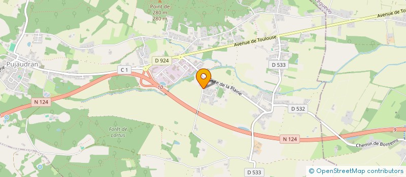 localisation de l'entreprise MADAME CELINE MELLINGER  PUJAUDRAN