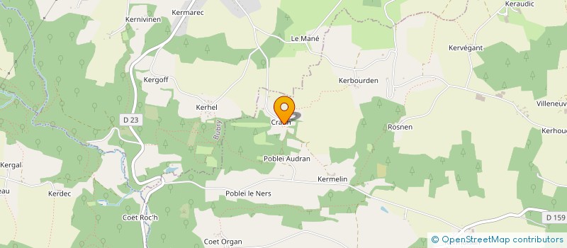 localisation de l'entreprise MADAME CELINE MENGE  QUISTINIC