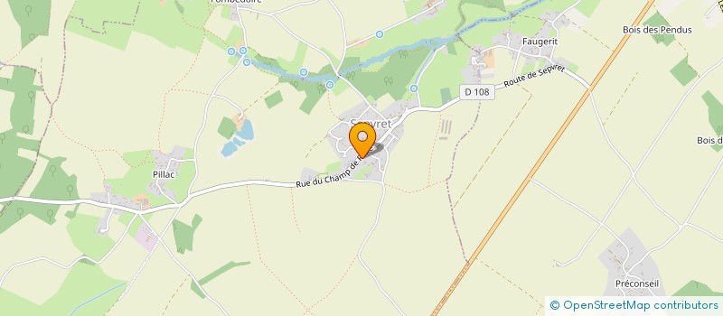 localisation de l'entreprise MADAME CELINE MENUET  SEPVRET