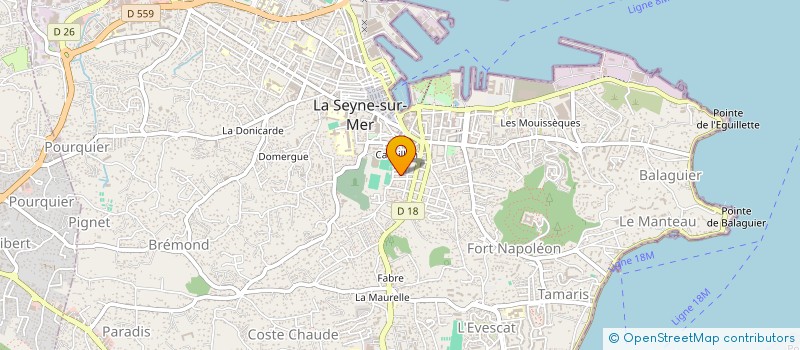 localisation de l'entreprise MADAME CELINE MENUT à LA SEYNE SUR MER