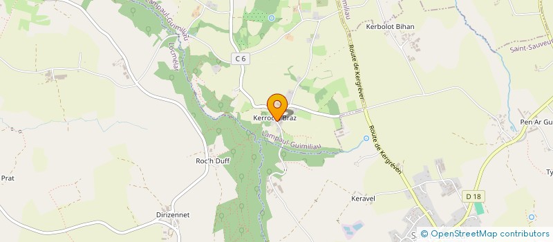 localisation de l'entreprise MADAME CELINE MER  LANDIVISIAU