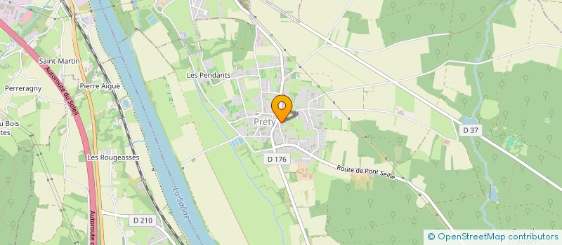 localisation de l'entreprise MADAME CELINE MERCIER  PRETY