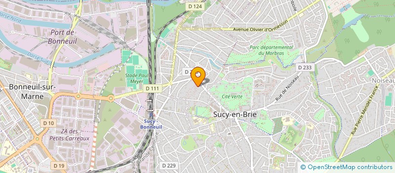 localisation de l'entreprise MADAME CELINE MERCIER à SUCY-EN-BRIE